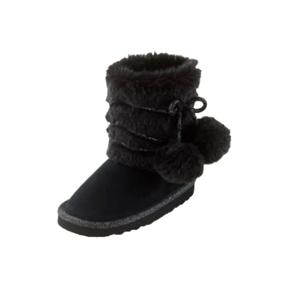 The Children's Place Toddler Girls Chalet Boot Lined Winter Pom-Pom Boot… - Picture 2 of 6